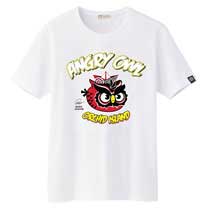 蘭嶼角鴞T恤-復古亮白色